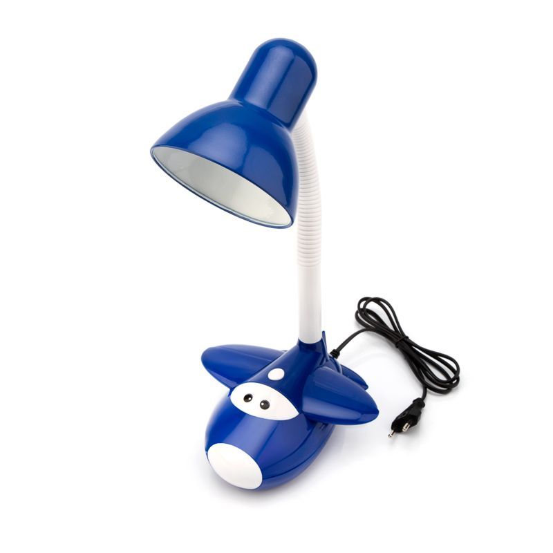 Светильник настольный REXANT Смелый Летчик на основании, с цоколем Е27, 60 Вт, цвет синий 603-1001