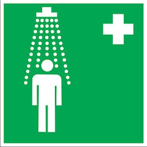 Знак наклейка EC03 "Пункт приема гигиенических процедур (душевые)" (200x200) EKF an-ec-03