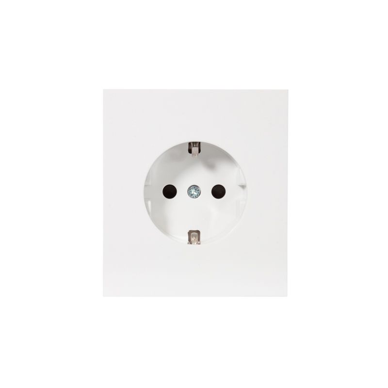 Розетка STRONG 1-ая с/з с/у, со шторками 16А жемчуг KRANZ KR-78-0701-4