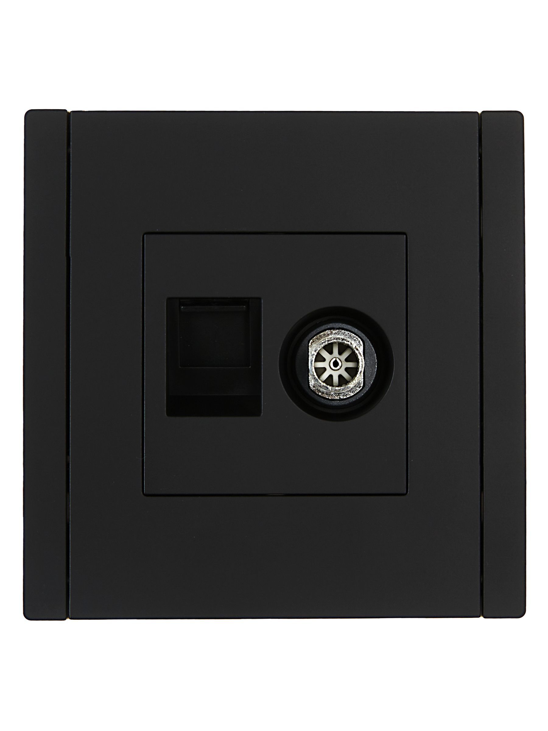 FORTE&PIANO Розетка двойная TV+RJ45 кат.6 FP137 черный IEK - Фото 6
