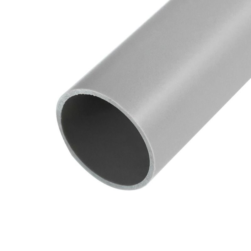 Труба гладкая жесткая ПВХ Ø40 мм, 3-метровая серая (60м) 28-0040-1.ПП