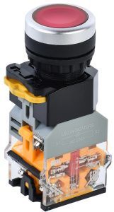 Кнопка управления D8-11D d=22мм 1з+1р с подсветкой красная IEK BBT30-11D-3-12-K04