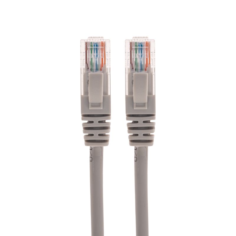 Патч-корд U/UTP, CAT 6, RJ45-RJ45, 26AWG, LSZH, серый, 3м REXANT - Фото 2