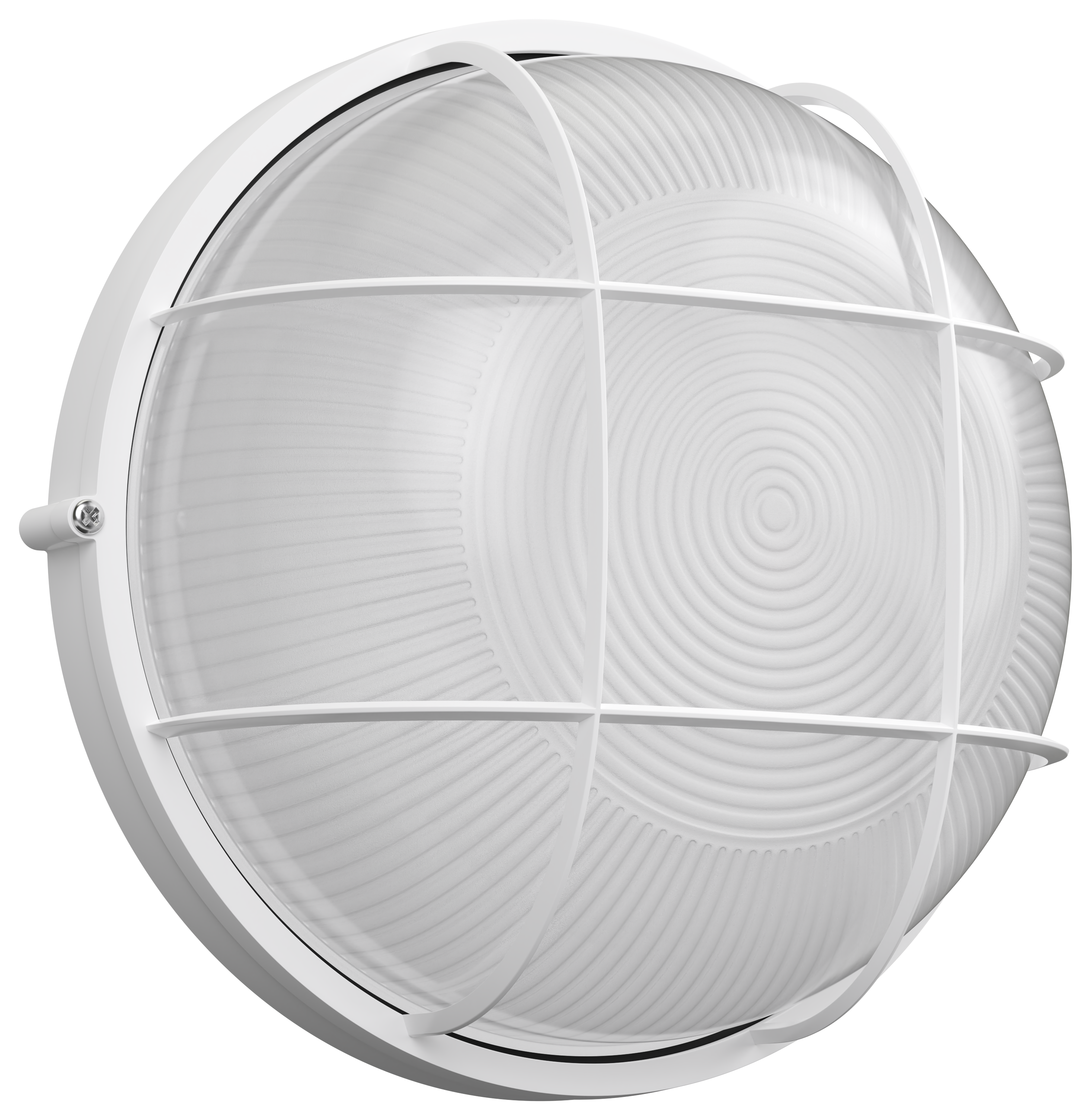 Светильник НПП1102 круг с решеткой 100Вт IP54 белый IEK LNPP0-1102-1-100-K01