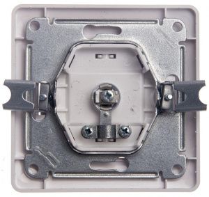 Розетка телевизионная проходная TV 1-м СП Glossa 4дБ механизм бел. SE GSL000192 275170