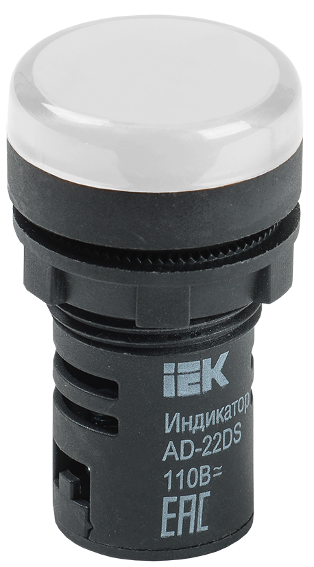 Лампа AD22DS(LED)матрица d=22мм белый 36В AC/DC IEK