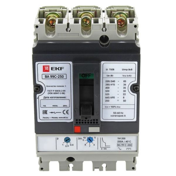 ВА-99C 250/250А 3P 45кА EKF - Фото 6