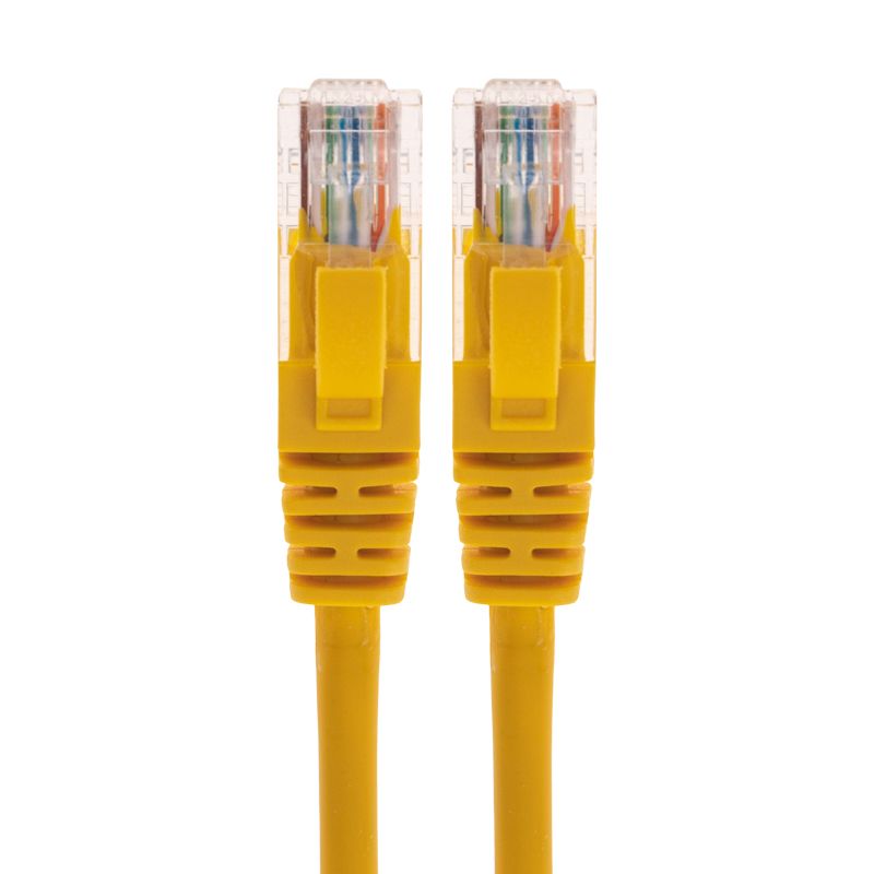 Патч-корд U/UTP, CAT 6, RJ45-RJ45, 26AWG, LSZH, желтый, 0,5м REXANT - Фото 2