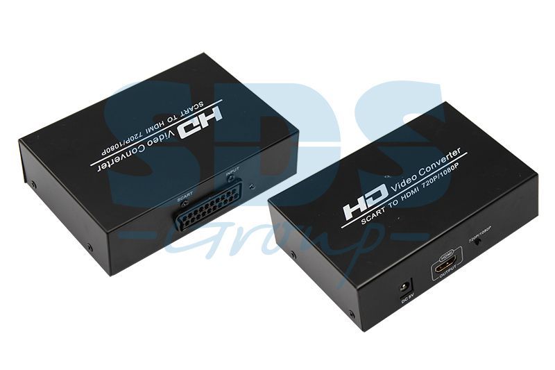 Конвертер SCART на HDMI, металл REXANT 17-6905
