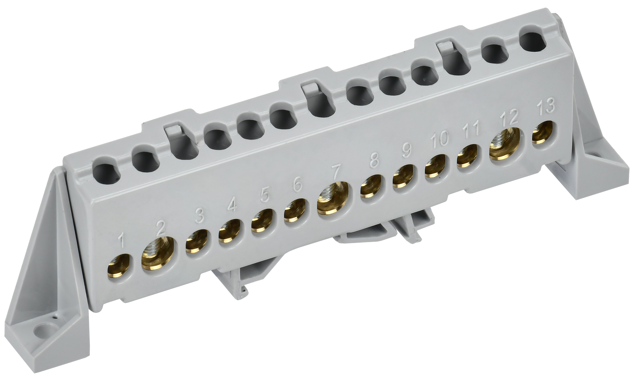 TEKFOR Шина L "фаза" в комбинированном DIN-изоляторе "Стойка" 8х12-13-Ср IEK TF-NN20-13-DP-K03