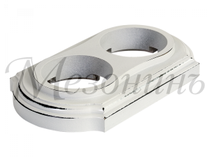 Рамка  двухместная "Элегант" , цвет - белый прованс, ТМ "МезонинЪ" GE70702-37 GE70702-37