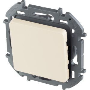 INSPIRIA Выключатель 1-клавишный схема 1 10АХ безвинтовые зажимы слоновая кость 673601