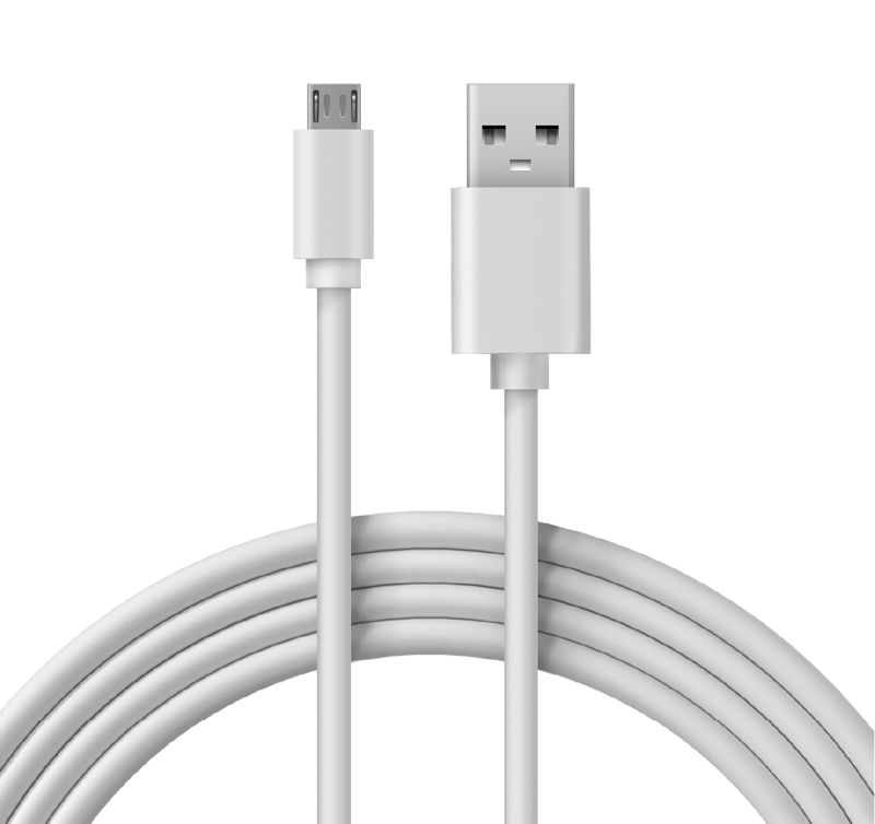 Кабель USB-A – micro USB, 1А, 1м, ПВХ, белый REXANT