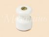 Изолятор фарфоровый в комплекте с саморезом для наружного монтажа витой электропроводки, D18,5х24мм, GE70027-01