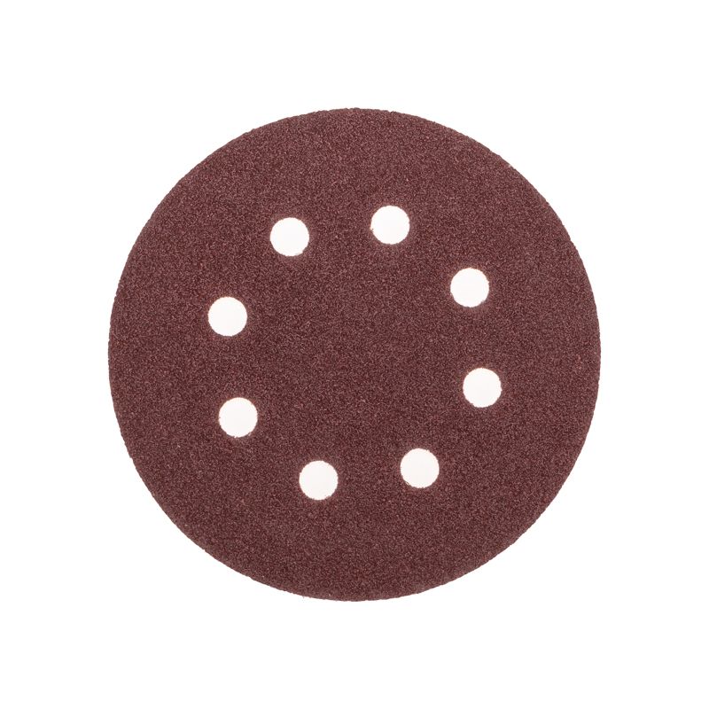 Диск абразивный на ворсовой основе, на липучке, перфорированный, P60, 125мм, 10 шт. KRANZ KR-91-1165