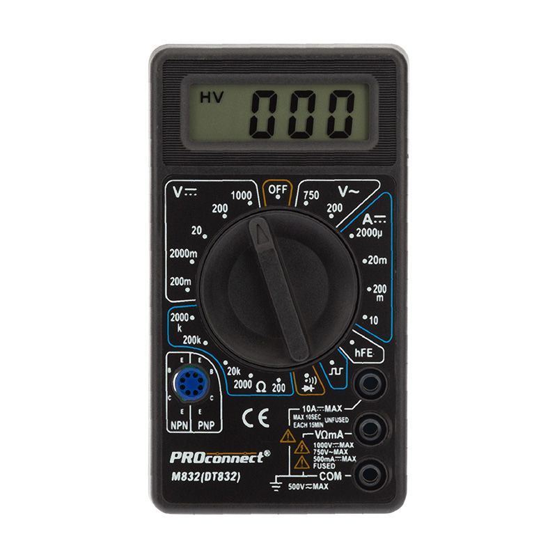 Портативный мультиметр M832 (DT832) PROconnect 13-3012