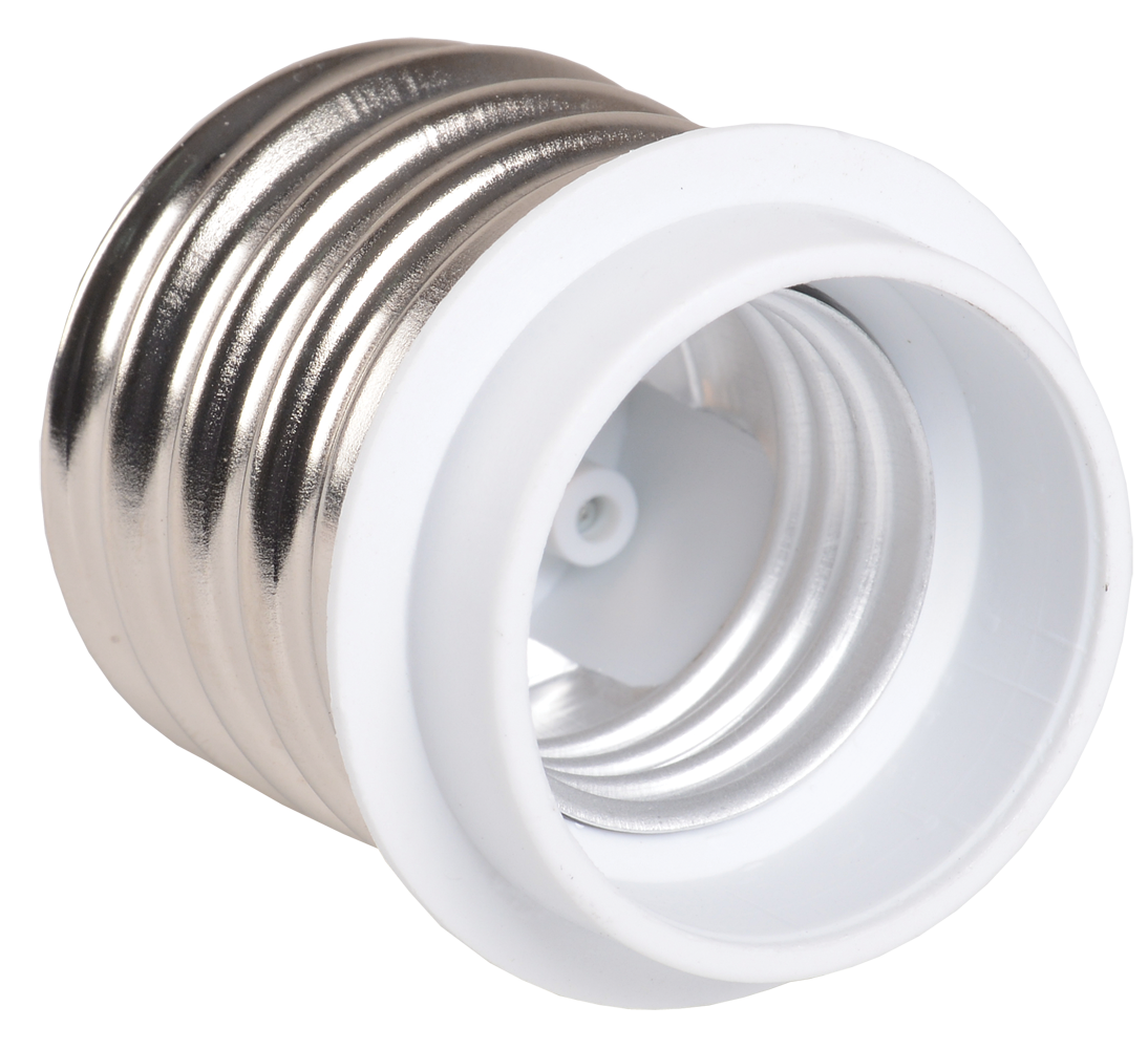 Переходник Е40-Е27 ПР40-27-К02 пластик белый (индивидуальный пакет) IEK EPR31-01-01-K01