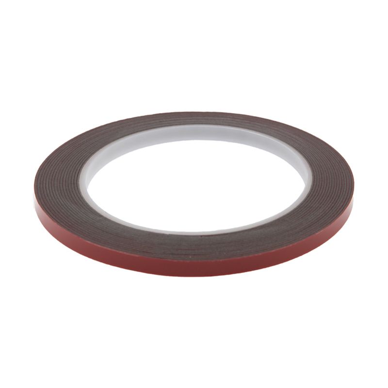 Двухсторонний скотч REXANT, серый, на HBA акриловой основе, 6 мм, ролик 5 м 09-6006