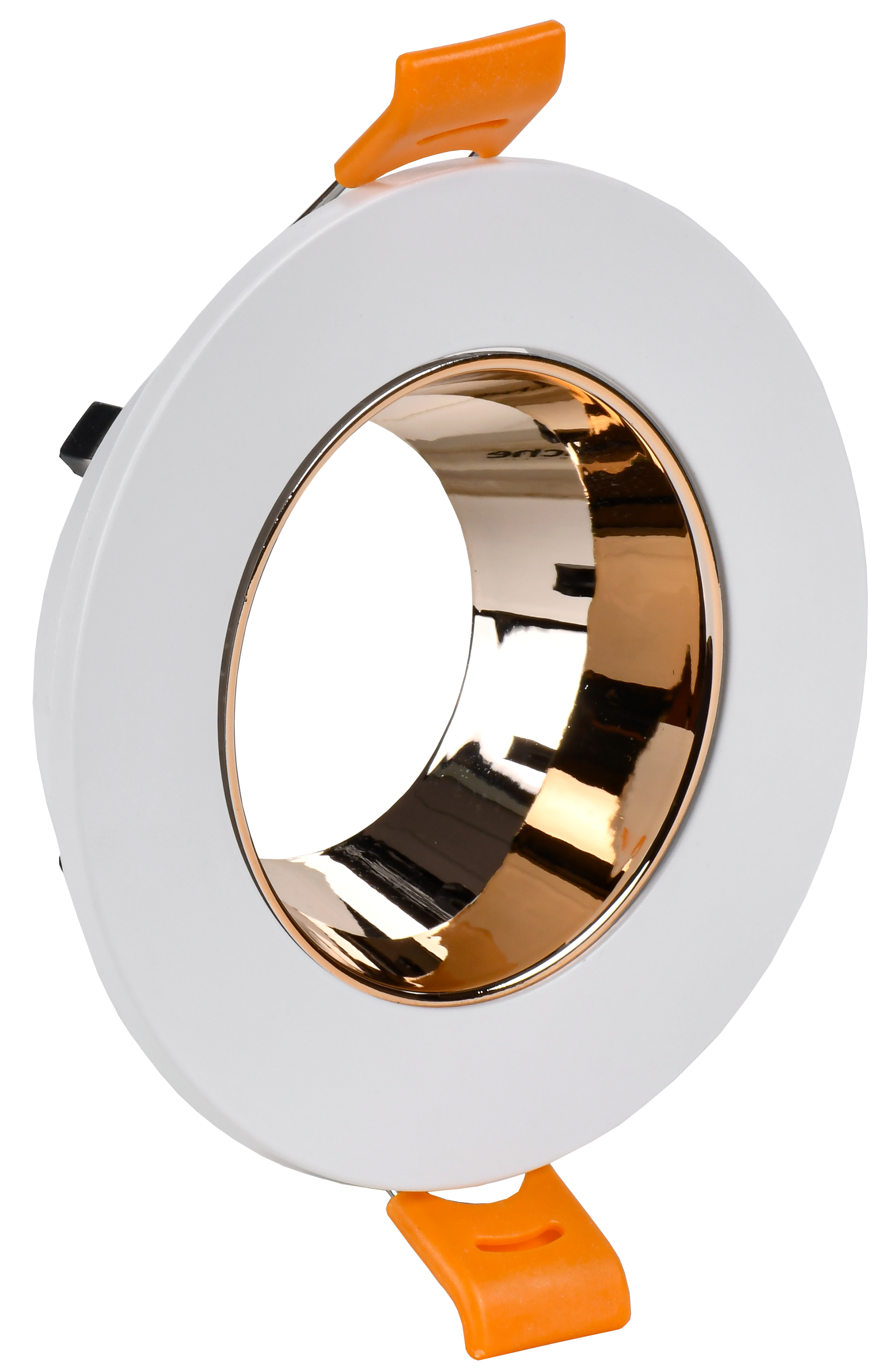 LIGHTING Светильник 4106 встраиваемый поворотный под лампу GU10 белый/золото пластик IEK LT-UVB0-4106-GU10-1-K22