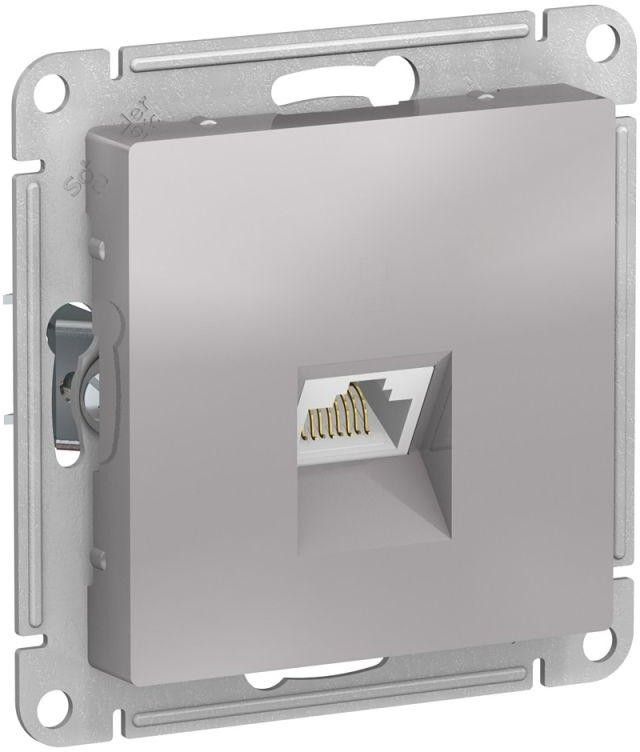 Розетка компьютерная AtlasDesign RJ45 кат.6A механизм алюм. SE ATN000386