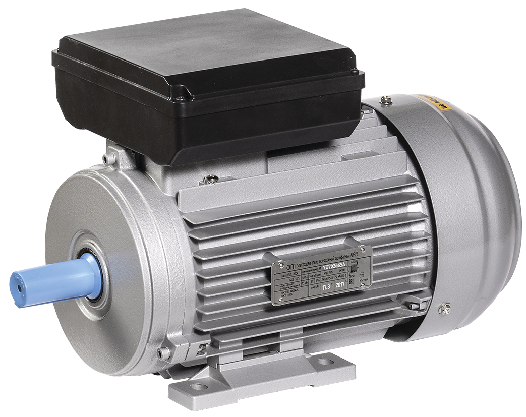 Электродвигатель однофазный АИР2Е 80B4 220В 1,1кВт 1500об/мин 1081 ONI ONP080-B4-001-1-1510