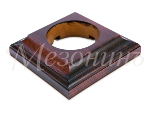 Рамка одноместная "Престиж" красное дерево, для наружного и внутреннего монтажа, ТМ "МезонинЪ" GE707 GE70706-27