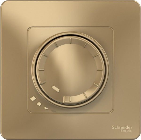 Светорегулятор поворотно-нажимной универсальный СП Blanca 400Вт титан SE BLNSS040014 - Фото 3