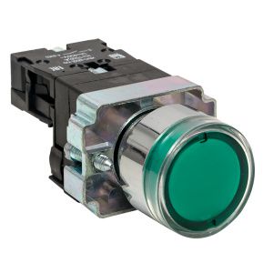 Кнопка BA31 с подсветкой 24В зеленая NO EKF xb2-bw31-24