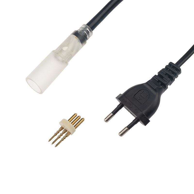 Установочный набор для дюралайта 3W ∅13мм (коннектор с иголкой, выпрямитель, заглушка), до 100м 124-021