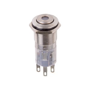 Кнопка  антивандальная Ø16 250В Б/Фикс (5с) (ON)-OFF/(OFF)-ON красная (A-16-C4) REXANT (в упак. 1шт. - Фото 3