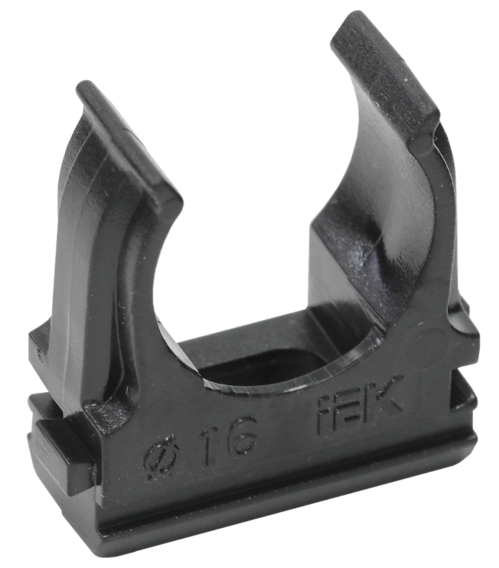 ELASTA Держатель с защелкой CF16 черный IEK CTA10D-CF16-K02-100