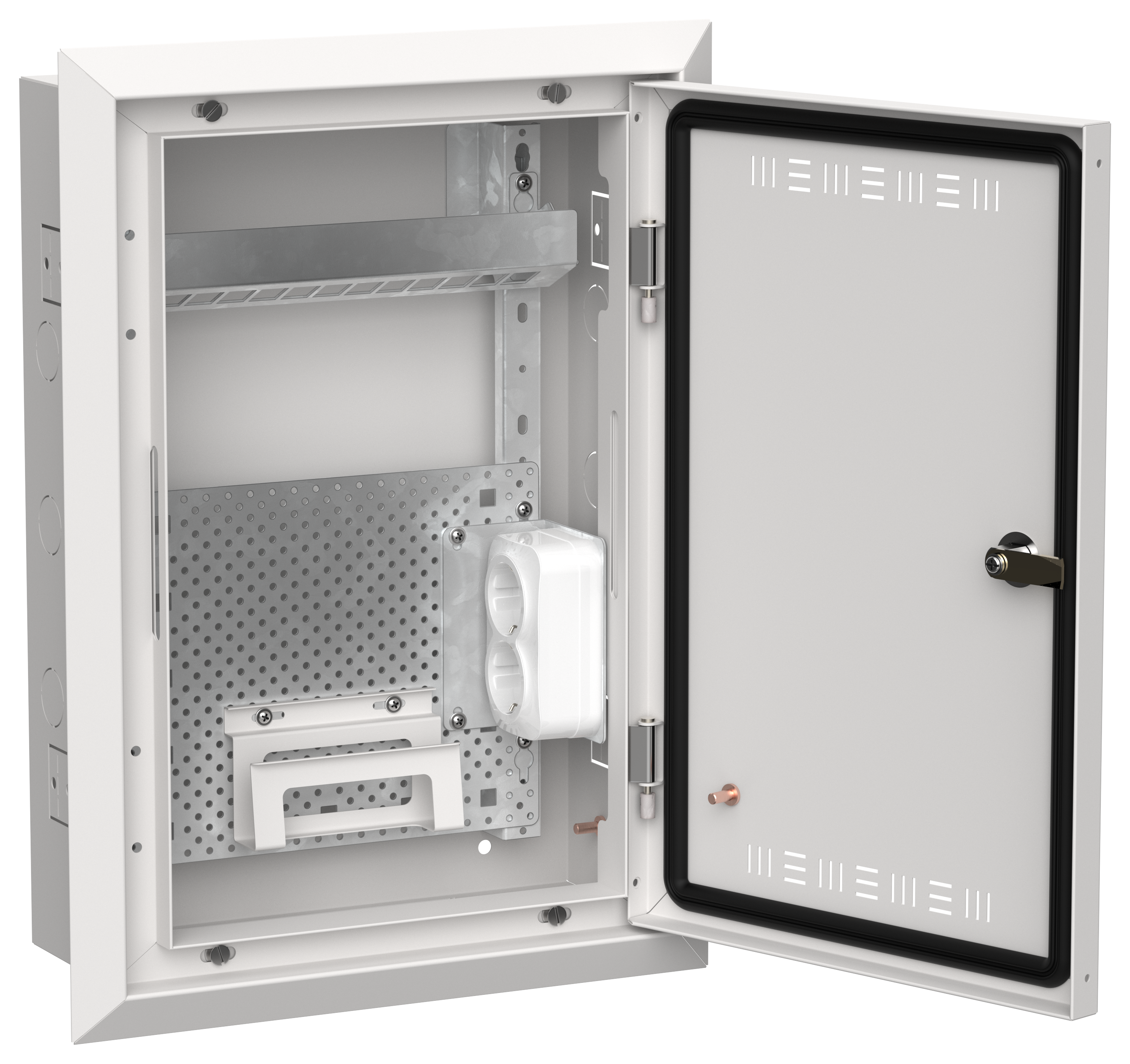 TITAN 5 Корпус мультимедиа ЩРв-24 (1х24) 505х365х130мм IP30 белый IEK TI5-51-V-024-30