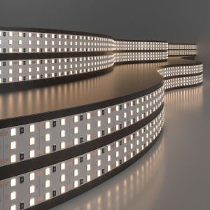 Лента светодиодная 360LED 26W IP20 трехрядная 3300К теплый белый 2835 24V 360Led 26W IP20 Elektrosta a062578