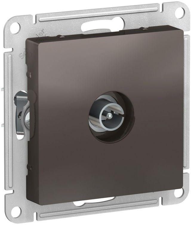 Розетка телевизионная TV AtlasDesign коннектор механизм мокко SE ATN000693