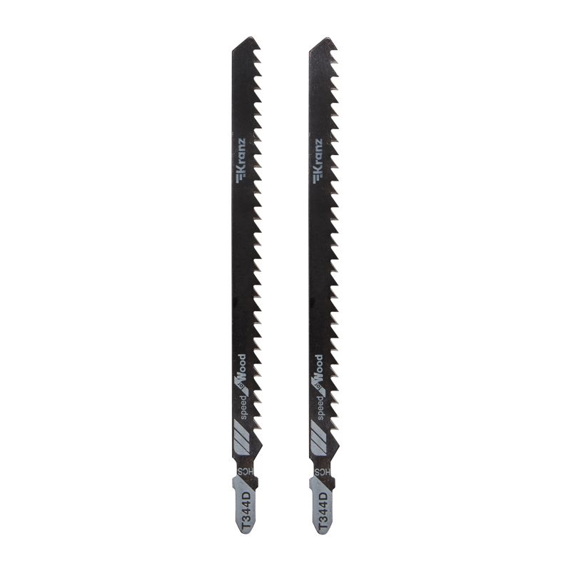 Пилка для электролобзика по дереву T344D 152 мм 6 зубьев на дюйм 8-100 мм (2 шт./уп.) Kranz KR-92-0309