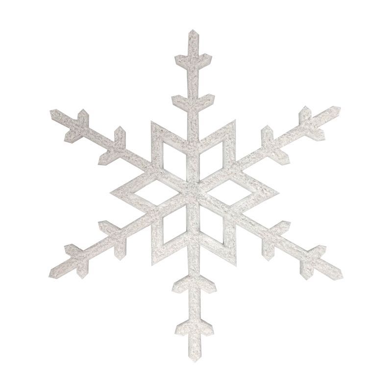 Акриловая светодиодная фигура Снежинка 96 см, белая LED-ICE 501-804