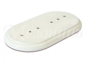 Подложка двухместная "Элегант", цвет- белый, ТМ "МЕЗОНИНЪ" GE70712-01 GE70712-01