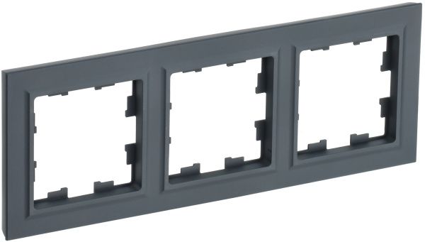 BRITE Рамка 3-местная РУ-3-БрГ графит IEK BR-M32-K53