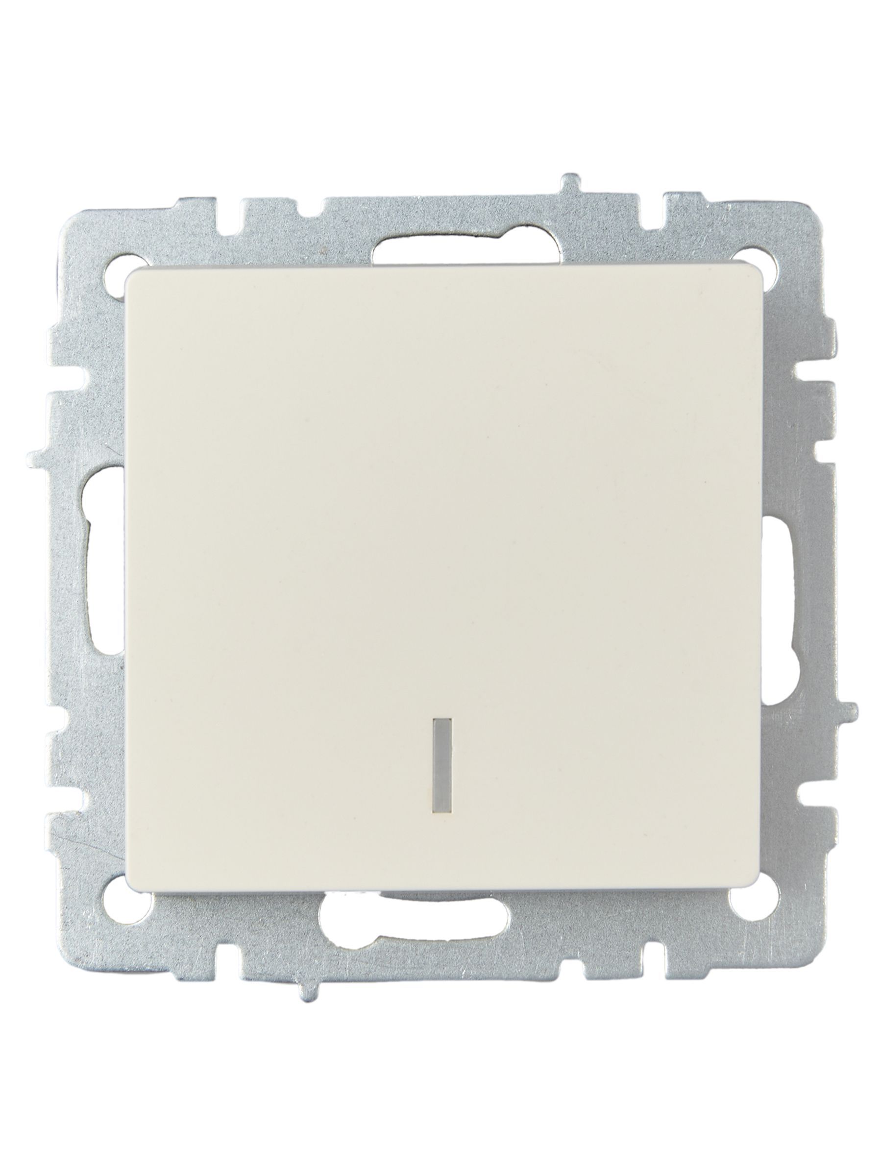 BRITE Выключатель 1-клавишный проходной с индикацией 10А ВС10-1-7-БрКр бежевый IEK - Фото 7