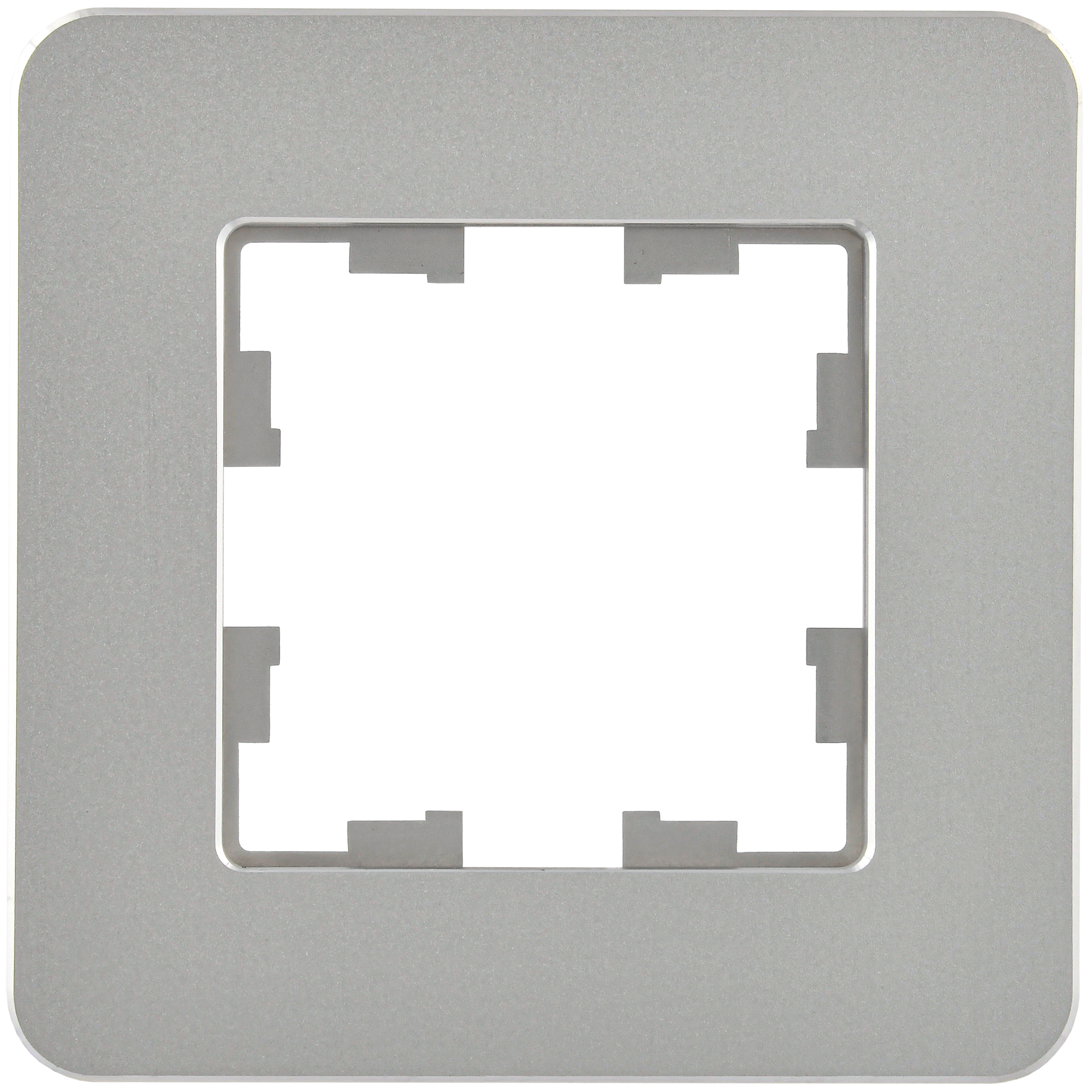 BRITE Рамка 1-местная РУ-1-1-Бр металл алюминий RE IEK - Фото 7