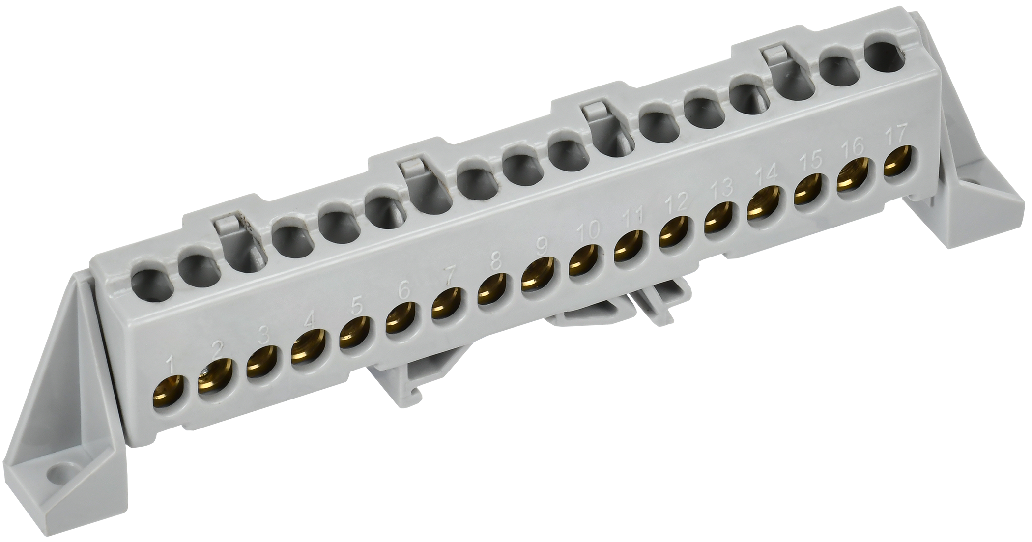 TEKFOR Шина L "фаза" в комбинированном DIN-изоляторе "Стойка" 6х9-17-Ср IEK TF-NN10-17-DP-K03