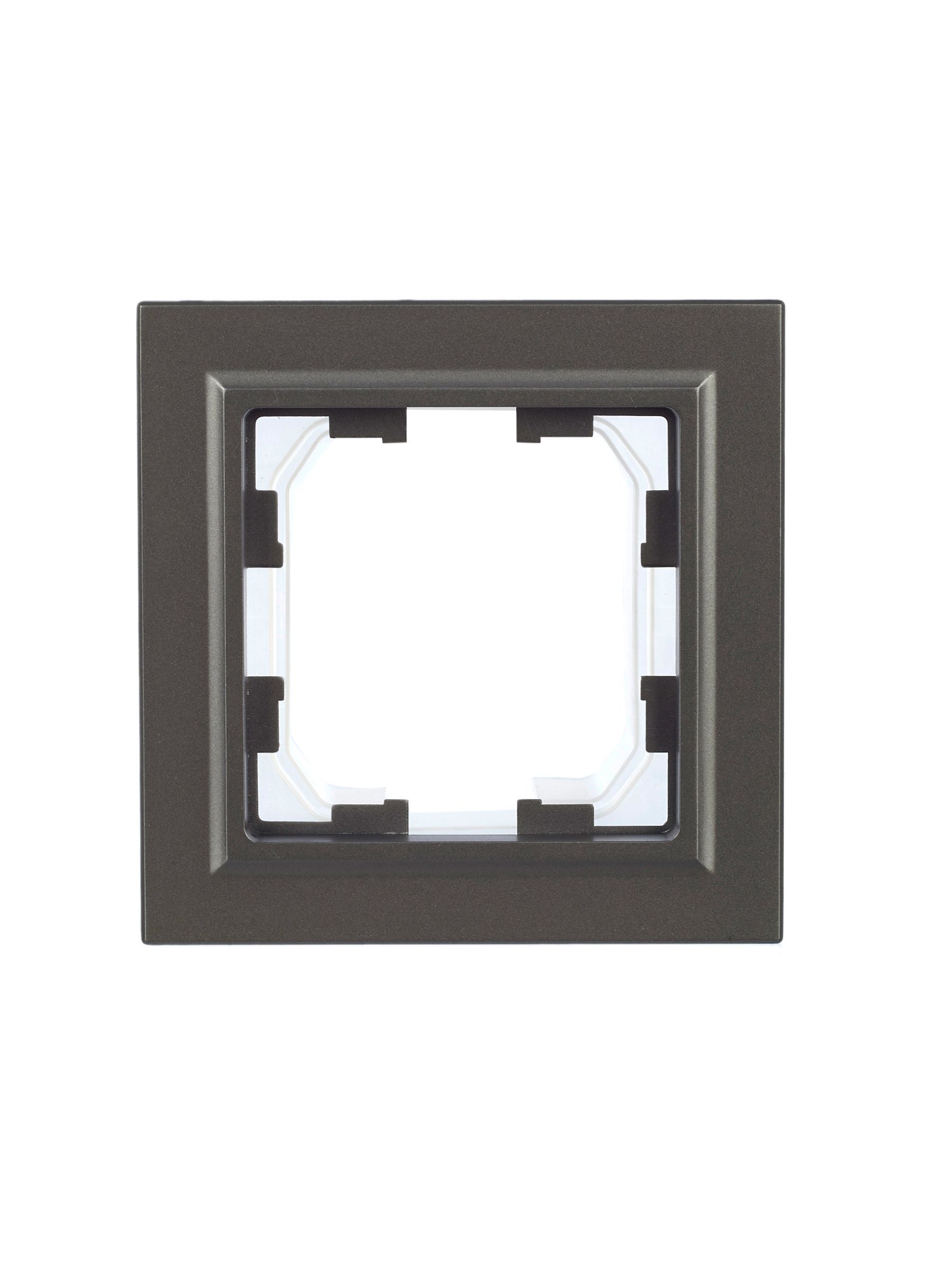 BRITE Рамка 1-местная IP44 РУ-1-БрС-44 сталь IEK - Фото 2