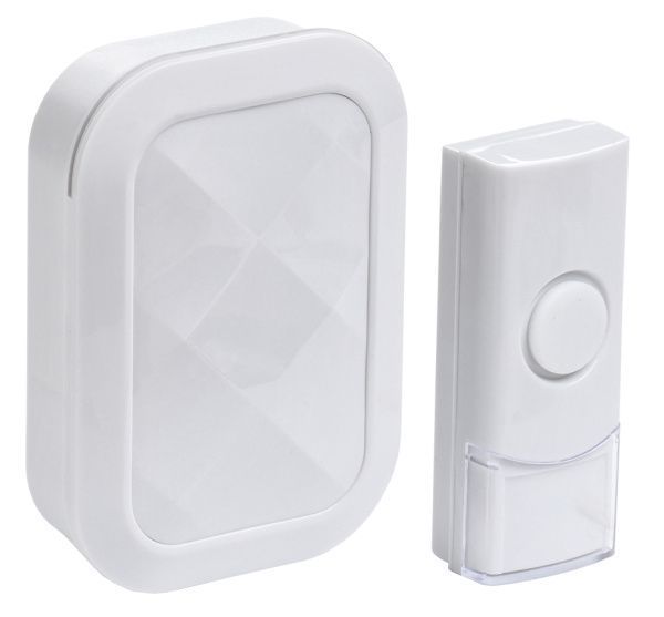 Звонок беспроводной ДЗБ3-36М (36 мелодий) белый IEK EZD21-03-AAA-K01