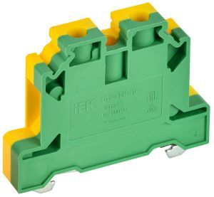 Колодка клеммная CTS-PEN заземляющая 10мм2 желто-зеленая IEK YCT11-00-K52-010