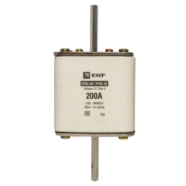 Плавкая вставка ППН-39 630/200А габарит 3 EKF - Фото 4