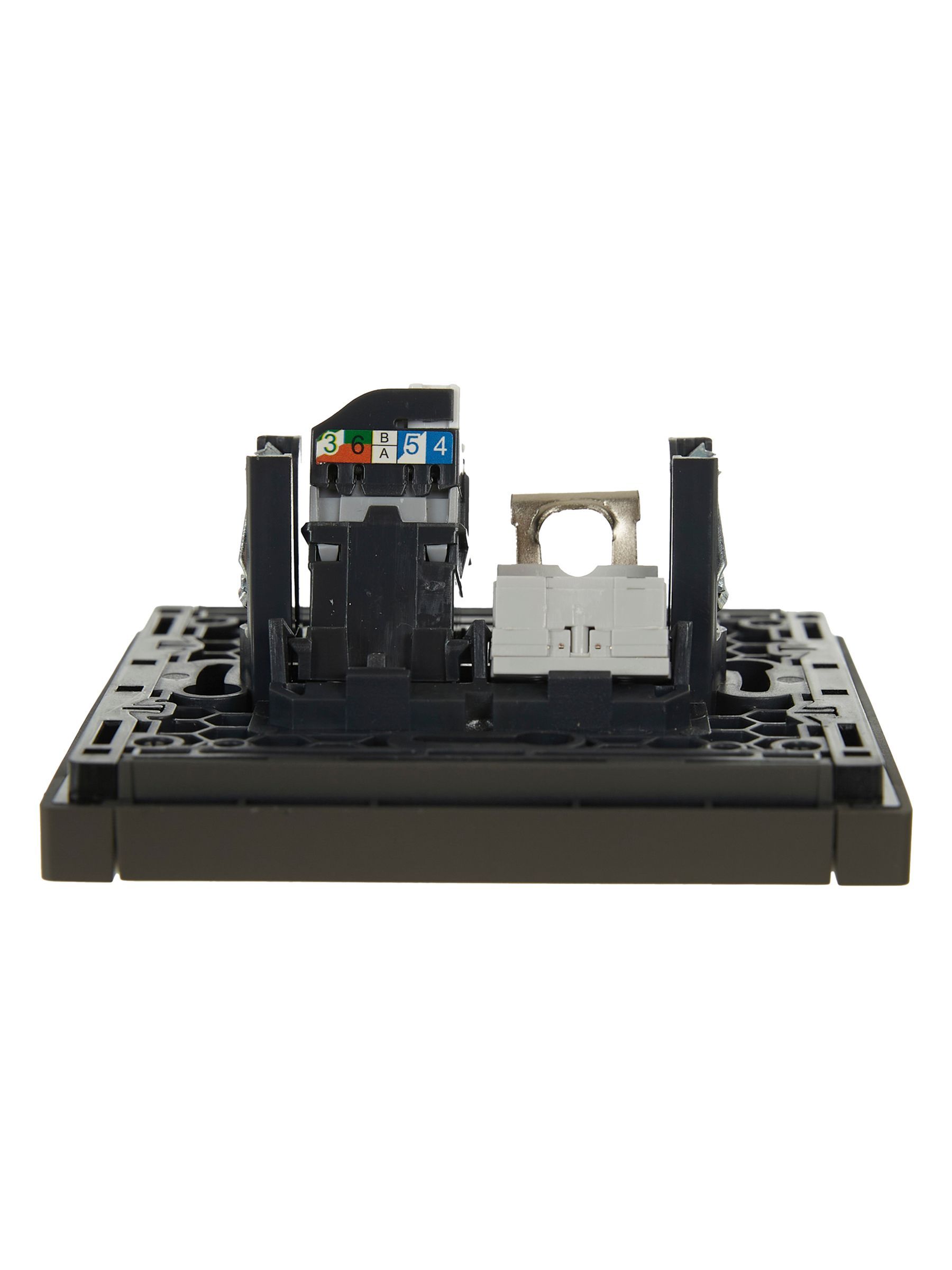 FORTE&PIANO Розетка двойная RJ11+RJ45 кат.5E FP335 серый IEK - Фото 3