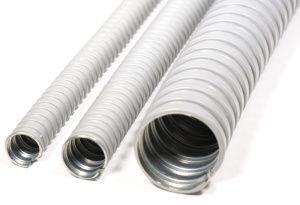 Металлорукав в ПВХ изоляции МРПИ НГ  22  (50 м/уп.) серый ГОФРОМАТИК (ЗЭТАРУС) zeta41922