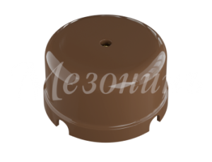 Коробка распределительная пластиковая D80мм, высота 43мм, IP20, цвет - какао, УСАДЬБА, ТМ "МезонинЪ" GE30236-70