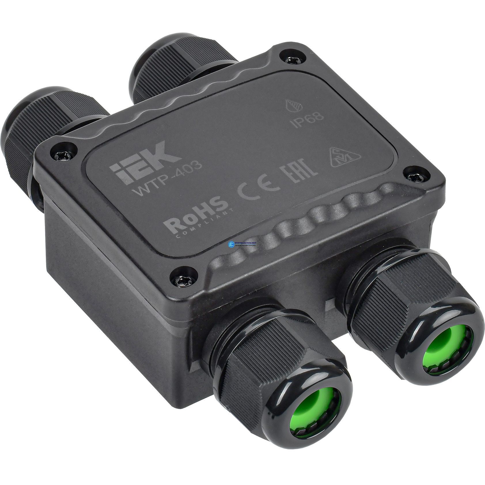 Коробка распределительная герметичная WTP-403 4 ввода IP68 IEK UWB10-H-450-41-04-68