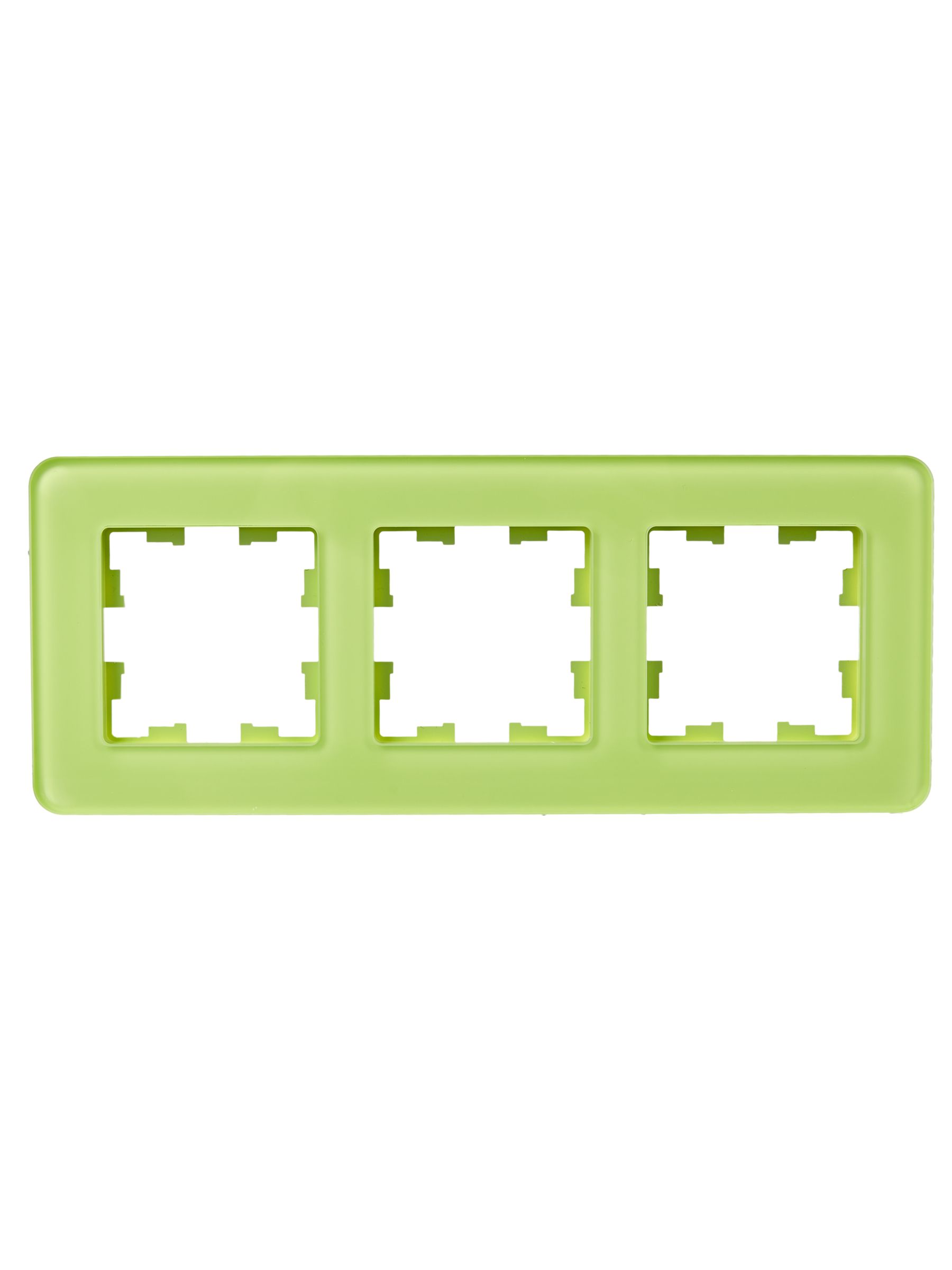 BRITE Рамка 3-местная РУ-3-2-Бр стекло эко грин RE IEK - Фото 7